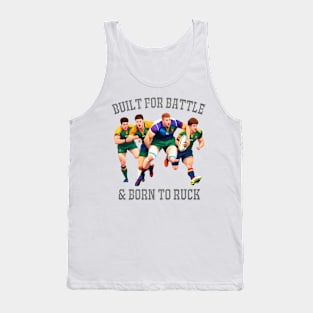 Built For Battle  - Rugby Design Tank Top